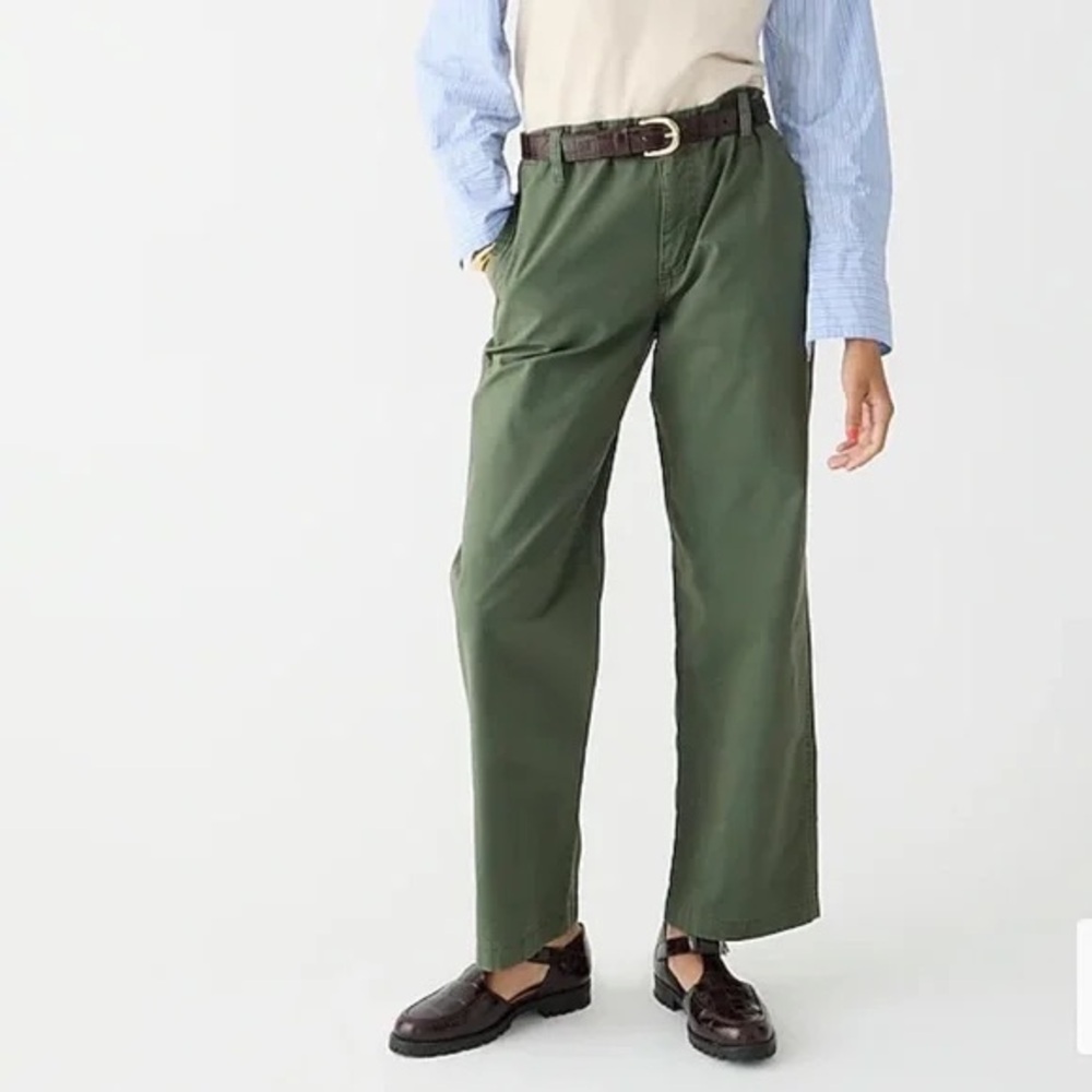 NWT J Crew Sailor Heritage Chino Pant Size 26 Distressed Fatigue Green $98 BP499